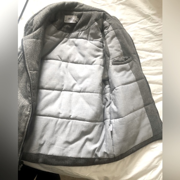 Public Grey wool puffer vest - Picture 3 of 8